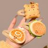 Lightweight Hair Clips Hamburger/bread/cake Shape Flat Hairpin  For Autumn Winter