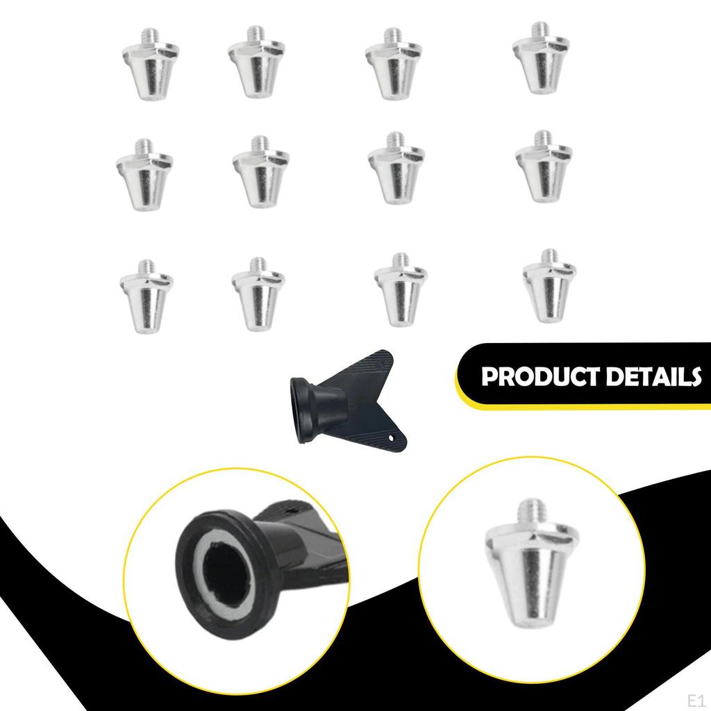 12 Pieces Football Boot Studs Directly Replace Aluminum Alloy Easy To Install Soccer Shoe for