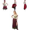 Oktoberfest Bayerisches Dirndl Bierkellnerin Cosplay Kostüm mit Puffärmeln