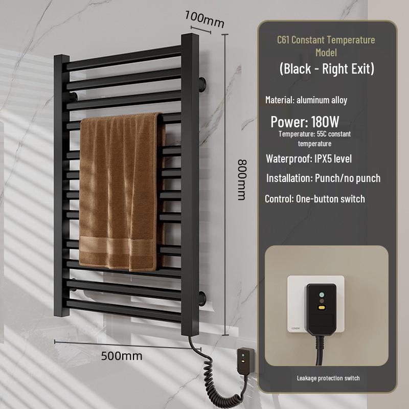 

Умная электрическая сушилка для полотенец с термостатом для ванной комнаты