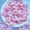 12 Pieces Of Cartoon New Kawaii Donut Kitten Series Resin Handmade Diy Jewelry Gifts Hair Clip Accessories