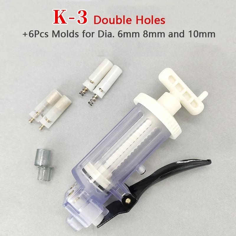 1 Set Fishing Bait Hooker K1 K2 K3 Lure Shaper Hanger Compressor Compress Shape Hang Bait Molding On Hook Easily Feeder Machine 260319