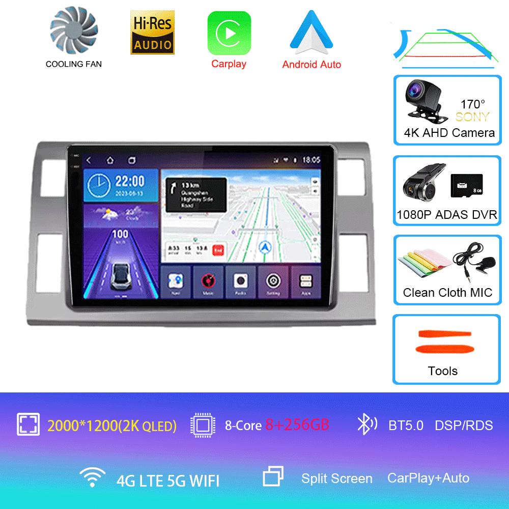 Car Radio Android 14 For Toyota Previa XR50 3 III Estima 2006-2019 DSP Multimedia Player GPS Stereo Autoradio 2 Din Stereo