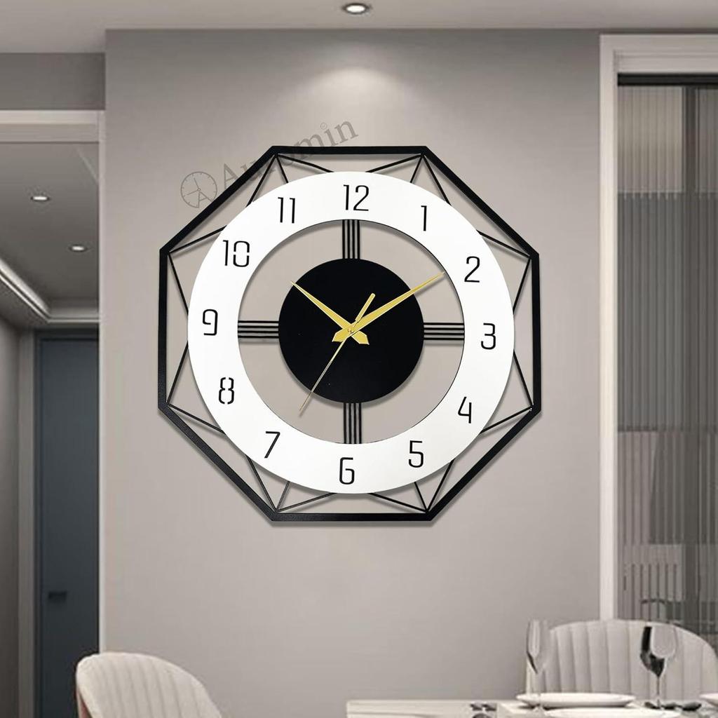 Moderne dekorative Uhren für Wohnzimmer Stilvoll | Designer-Wanduhr für Schlafzimmer, Büro, Salon, Küche, Café/Restaurant