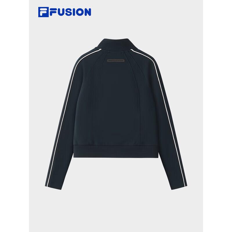 FILA FUSION Women's 2025 Fall Slim-Fit Knitted Long-Sleeve Hooded Jacket