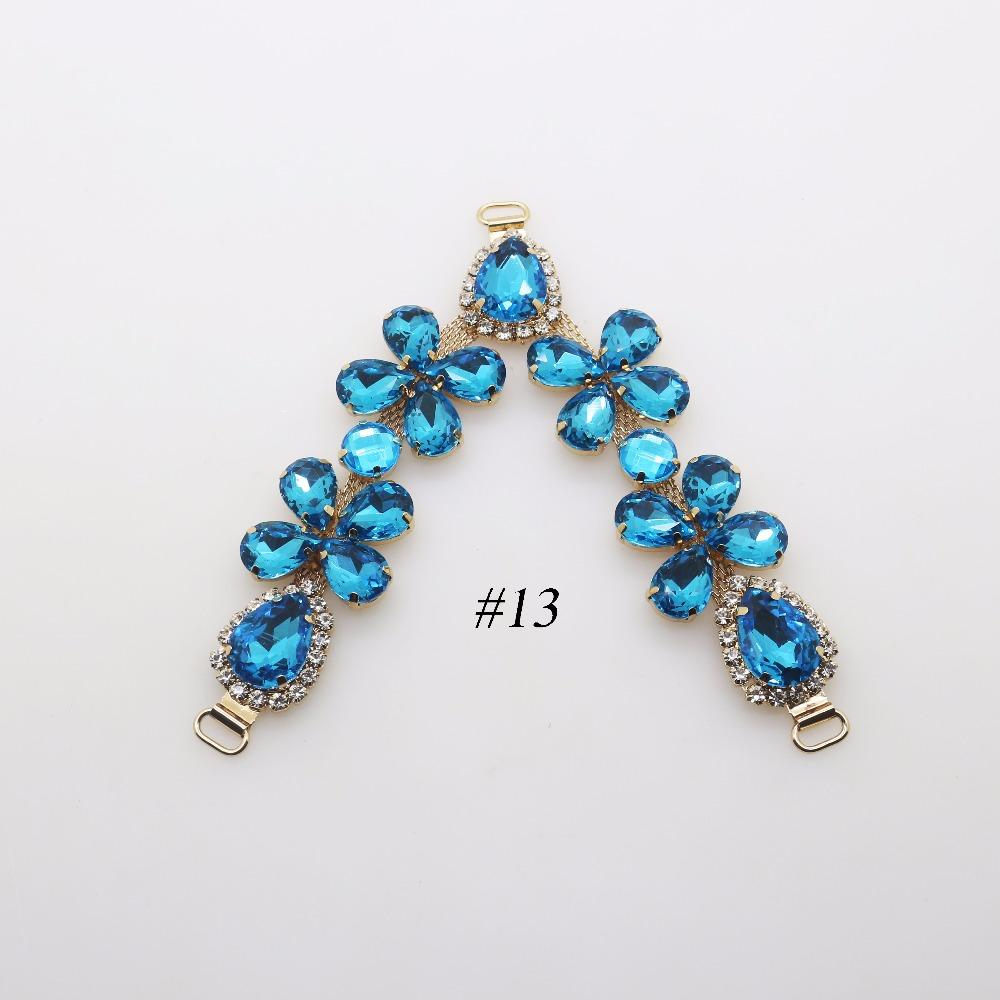 2018 New Charm 105MM Acrylic Chain DIY Garment sewing accessories Metal Crystal Rhinestone bikini Connectors buckle