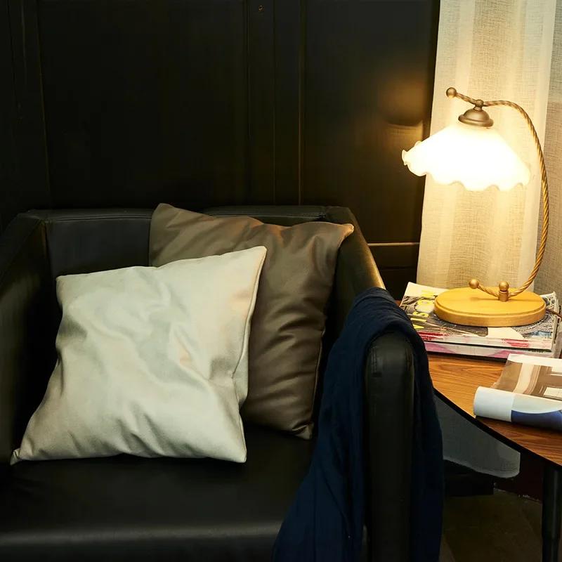 Soft Imitation Leather Technical Cloth Pillow Cover Sofa Pillow Simple Multi-color Square Sofa Cushion Cover