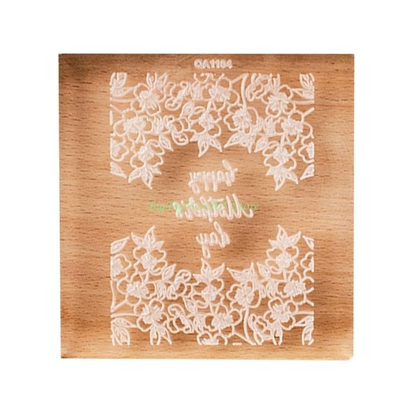 24TE Acrylic Cookie Embosser Mold Mothers' Day Cake Stencil Fondant Stamp Mold