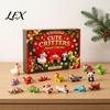 3D Printed Christmas Advent Calendar Calendar, 24-Day Animal Figure Countdown Box Cute Toy Figures with Articulated Joints, Holiday Tree Decor,