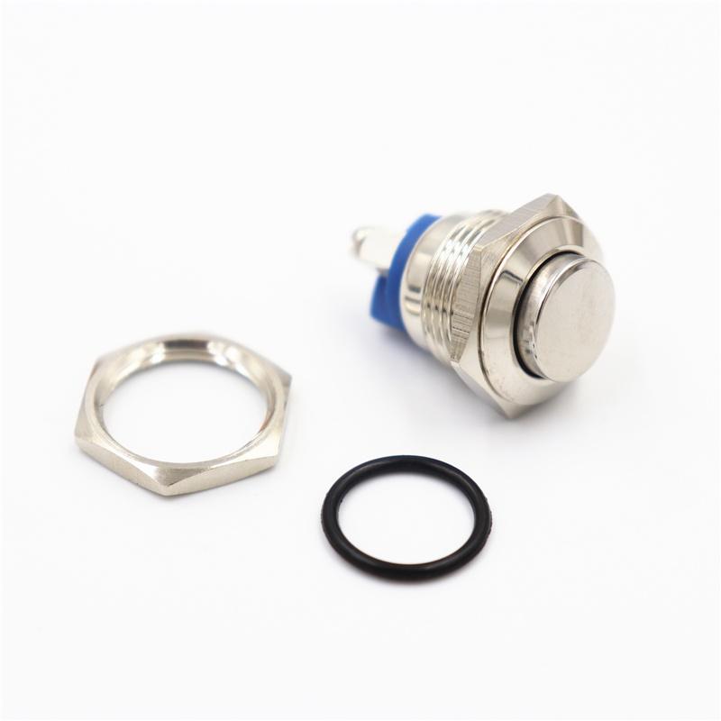 1 Stück 16 mm wasserdichte Edelstahlkugel 1 kein Sofortdruckschalter 2 Druckknopfschalter zum Anschrauben