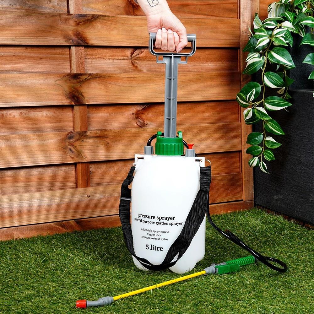 Garden Pressure Sprayer for Weeds, Large Sprayer, 5L