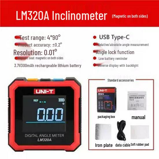 UNI-T LM320A High-Precision Digital Inclinometer