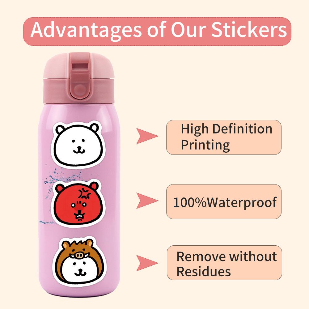 105 Neue selbstironische Bär Cartoon Graffiti Aufkleber Dekorieren Kühlschrank Skateboard DIY Personalisierte Aufkleber