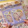 PET Miniature Scene Stickers 20 Sheets Scene Visual Stacking Sticker Sticker Book  Creative Play