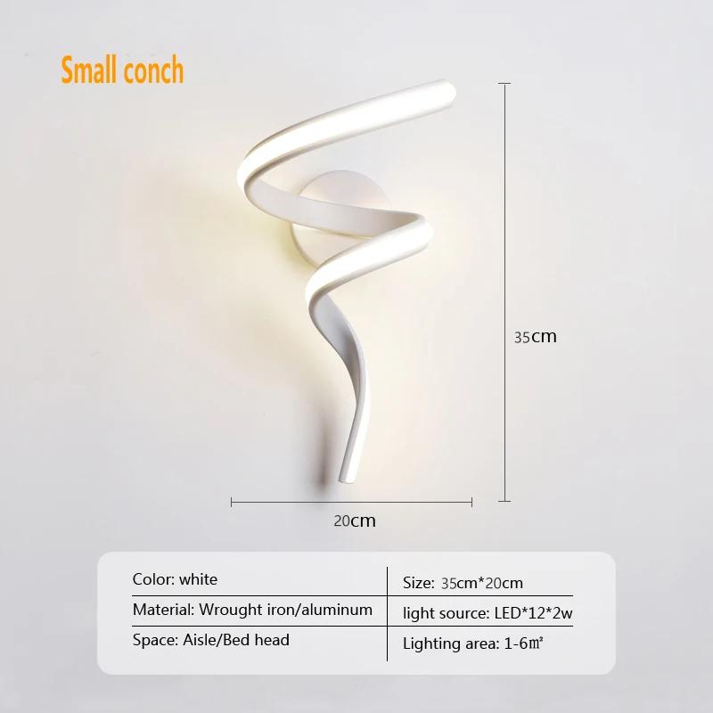 

Современный минималистский светодиодный настенный светильник, домашний декор, настенное бра для гостиной, спальни, прикроватные люстры, украшение для фона Warm White