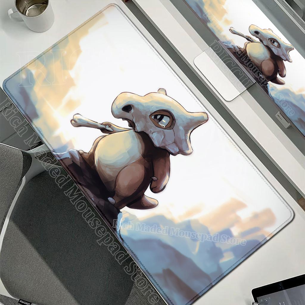 Kawaii Cubone Large Mouse Pad Gamer XXL Pc Keyboard Mouse Mat Tapis Souris Gaming HD PPokemons Rubber Mousepad Desk Accessories