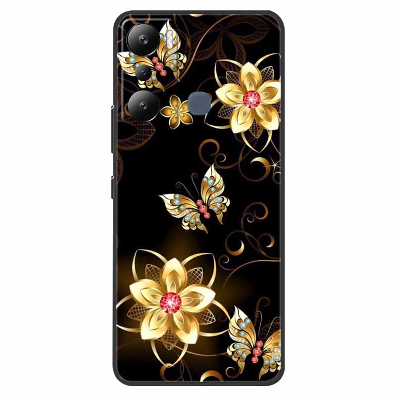 For Infinix Hot 20i Case Hot12i X665C Shockproof Soft Silicone TPU Back Cover For Infinix Hot 20i 20 I X665E Phone Cases 6.6"