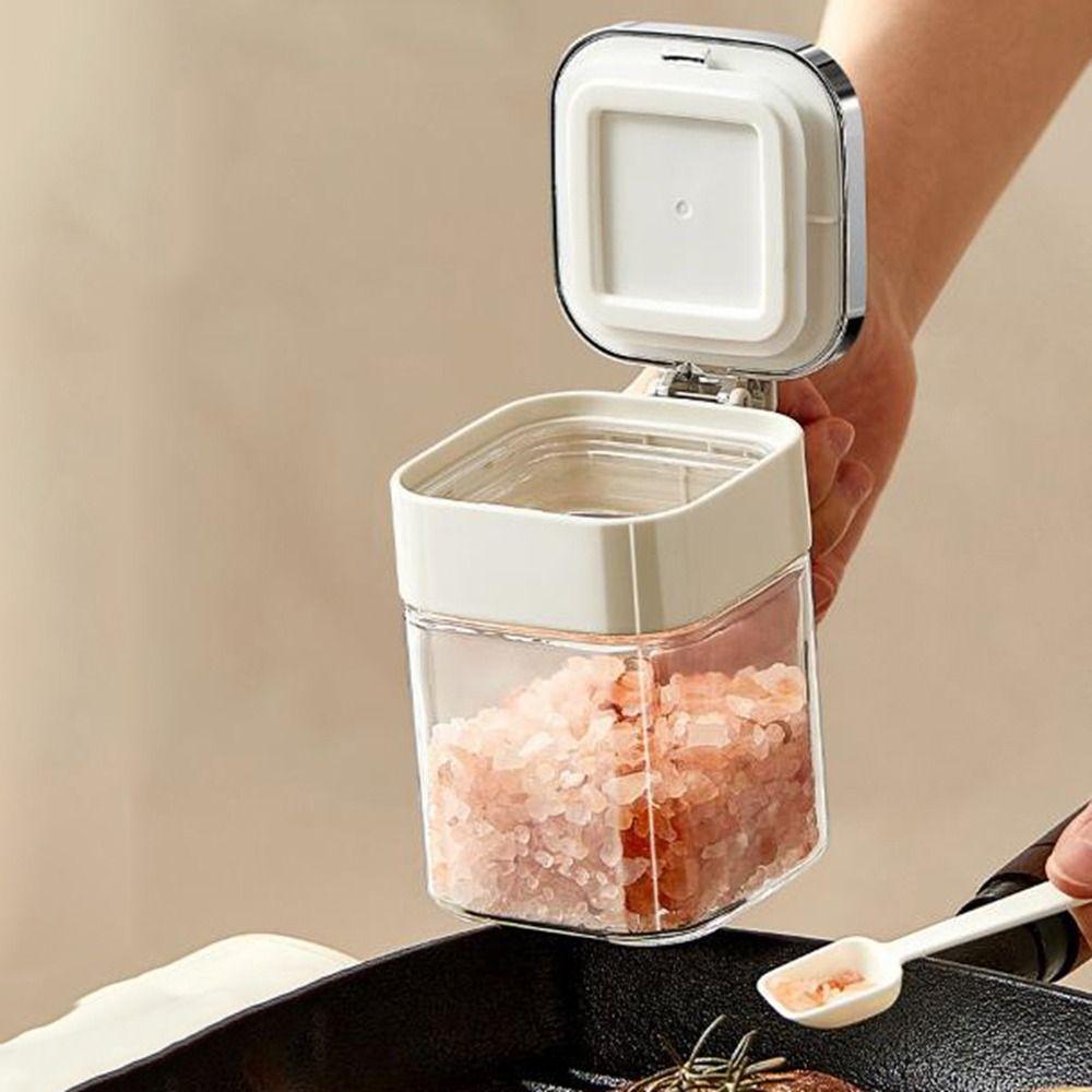 Cutie de Condimente din Sticlă 380ml Etanșă Bol de Zahăr Practic Borcane Condimente Bucătărie