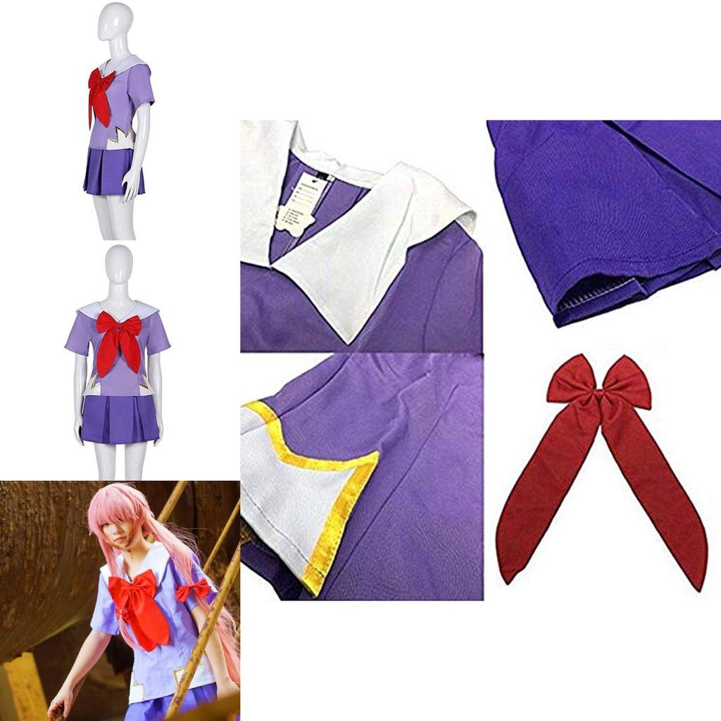 Captivating Future Diary Gasai Yuno Cosplay Costume For Halloween And Parties
