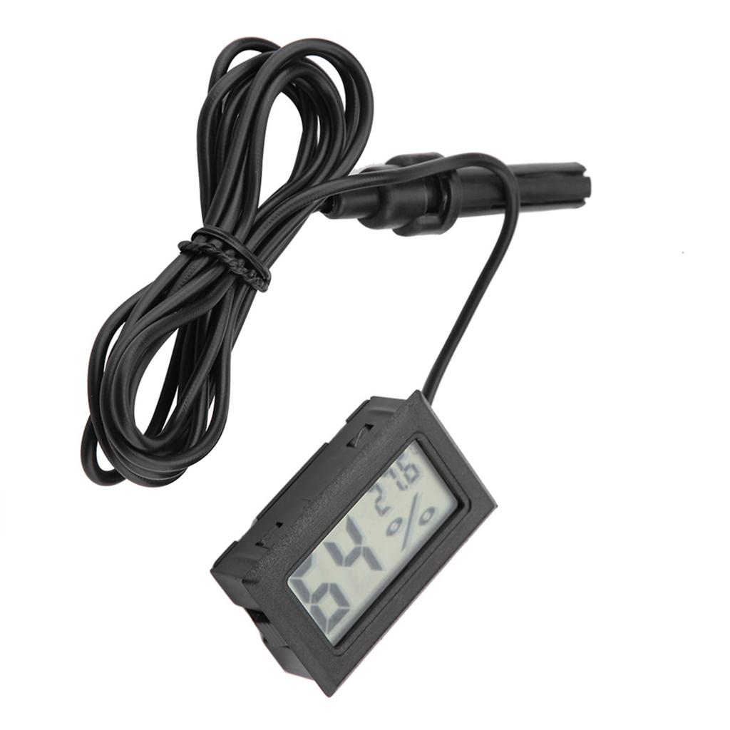Embedded Mini LCD Thermometer Hygrometer Humidity Temperature Monitor with External Probe