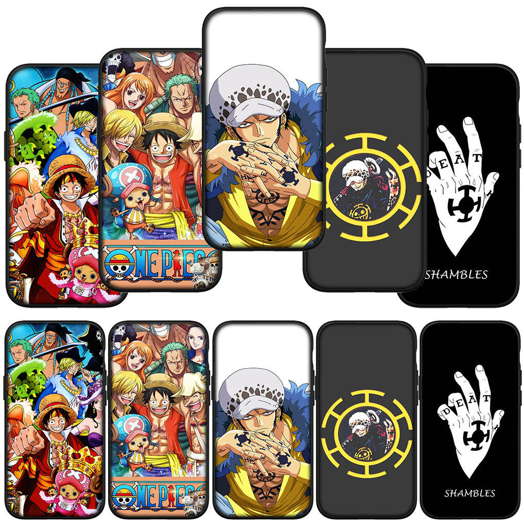 Für Samsung Galaxy S25 S24 S23 S22 Ultra FE Plus A17 A37 A57 A56 A55 A06 A16 A15 A36 A26 A35 A05 A25 A54 A34 Hülle Süßer Trafalgar Law Luffy One Piece