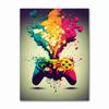 Colorful Game Controller Wall Art Poster Prints Nordic Aesthetic Picture Canvas Painting Gaming Boy Room Home Decoration
