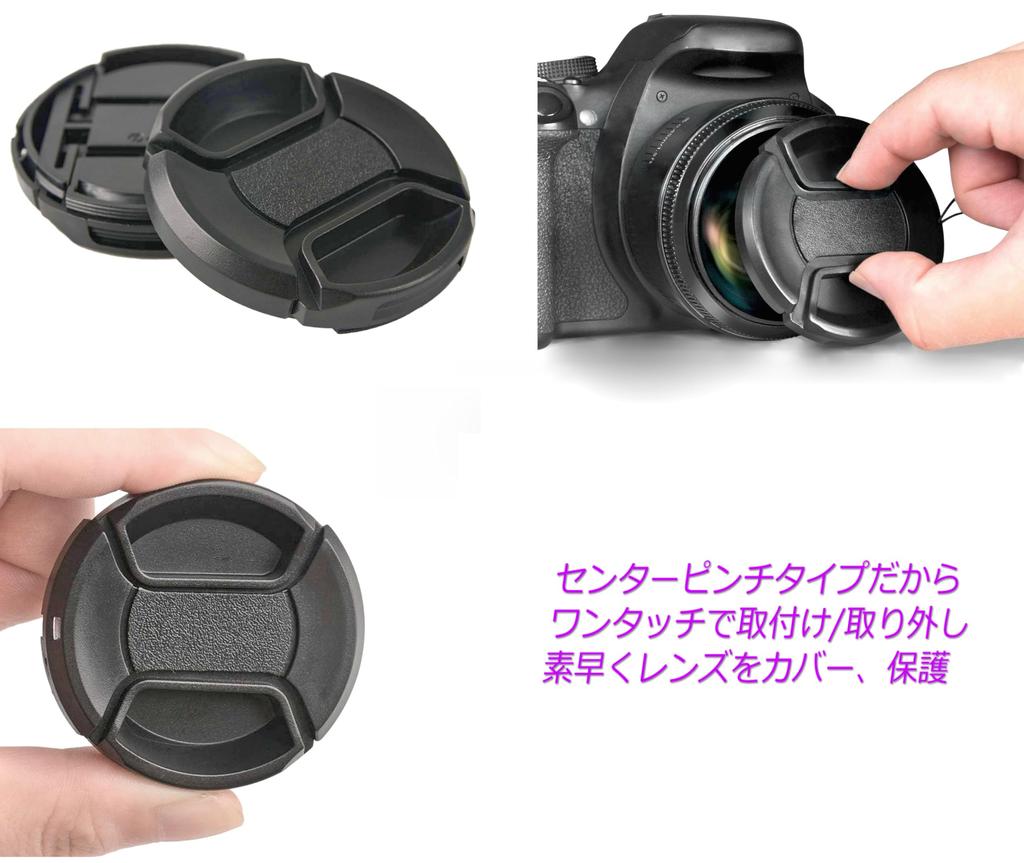 Replacement Lens Cap for and Compact Single Replacement Spare Universal Includes Two 58mm Center Pinches DSLR, Mirrorless, Cameras, Cover, Fit,