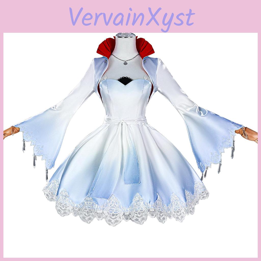 Rwby Ruby Rose Weiss Schnee Cosplay Dress With Polyester Fabric For Cosplay Parties And Events