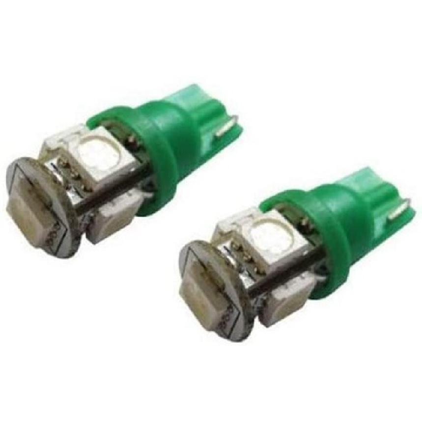 5-SMD 168 194 2825 T10 LED Car Interior Map Dome Light Bulbs, Emerald Green