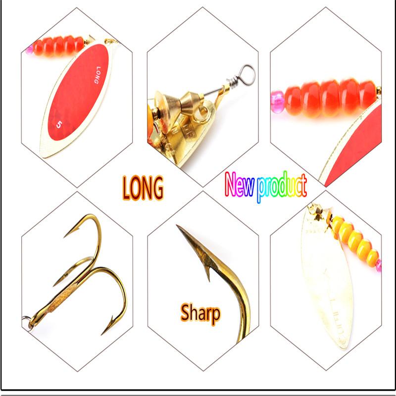 FISH KING 4 buc Spinner Bait 4g 7g 12g 18g 28g Spoon Naluci Stiuca Metal cu Treble Carlige Naluca de pescuit artificiala de bas