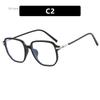 Square Black Leopard Frame Classic Fashion Clear Blue Light Blocking Glasses For Daily computer gafas mujer