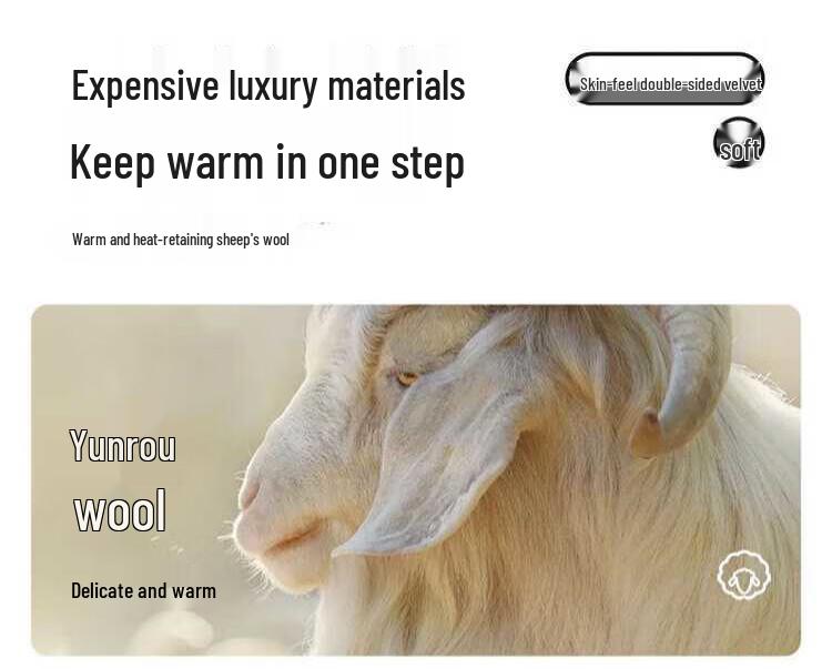 Xue Zhong Fei Women's Mid-High Waist Thermal Wool Blend Leggings