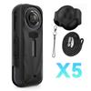 Silicone Cover Case Fit for Insta360 X5 Panoramic Action Camera Protector Sleeve Cover for Insta 360 X5 Anti-scratch Accessories