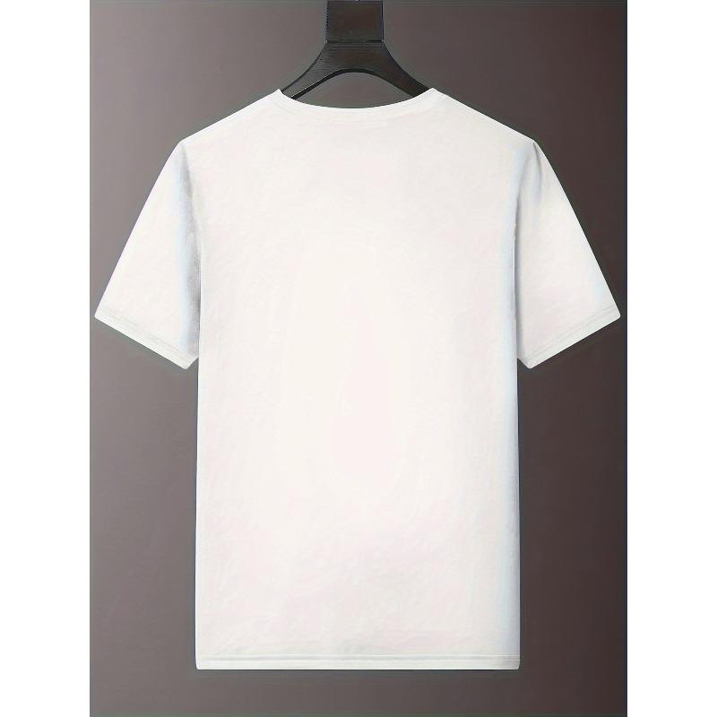 European sizes Trendy Printed Men's T-Shirt Summer Casual Versatile Top