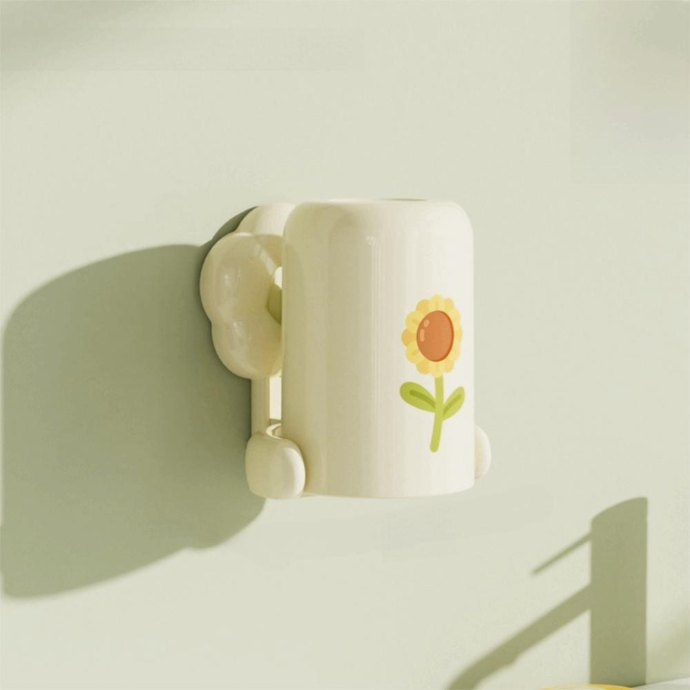 Punch-free Toothbrush Cup Holder Wall-mounted Toothbrush Storage Rack New Toothbrush Rack