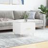 VidaXL Coffee Table High Gloss White 50x50x40 Cm Engineered Wood 829368