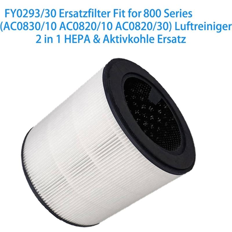 Filtres pour purificateurs d'air en plastique longue durée, accessoires pour filtres de purificateurs d'air en plastique compatibles avec les modèles FY0293 et FY0194.