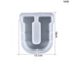 Resin Molds Resin Casting Alphabet Mold - 26 Large Letters Pendulum Crystal Molds, Sturdy Letter & Number Silicone Mold for Epoxy Resin Crafts