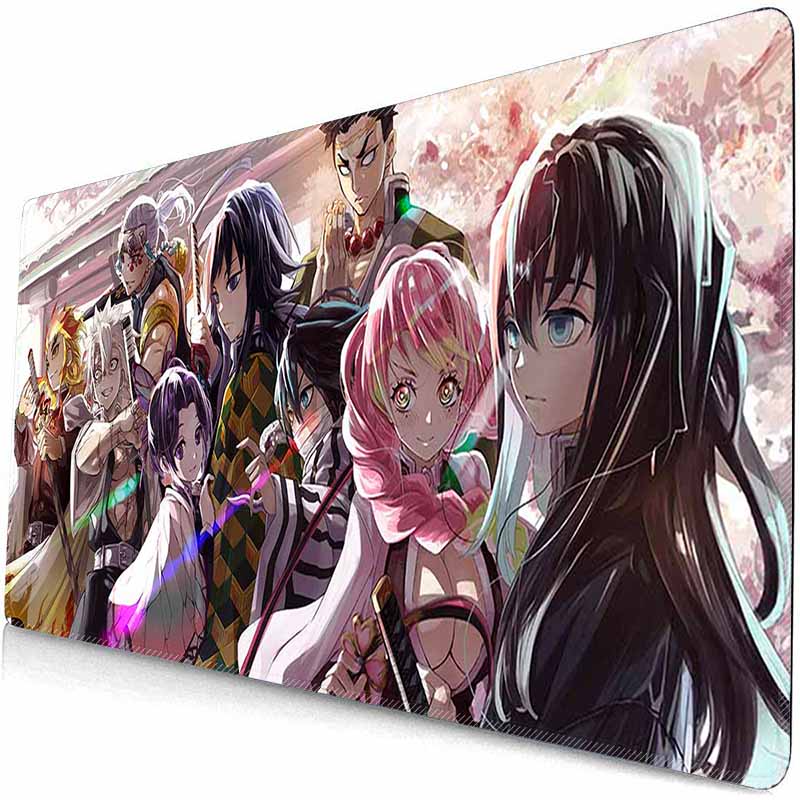 

Anime Grils MouseMat Overwatch Gamer Cool Mouse Pad D_Demon Slayer Gamer Cabinet Large Non-Slip Mousepad XXL Keyboard Mat 300x600x2mm