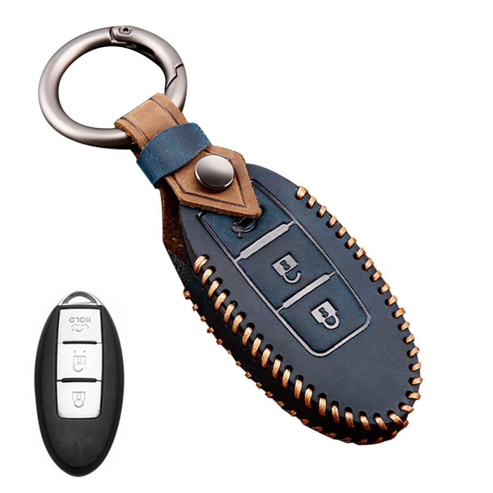 GeTor Smart Key Case Nissan Key Case Key Holder Genuine for nissan синий