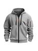 Men's Multi-Pocket Zipper Hoodie - 2025 Spring/Autumn Casual Sportswear