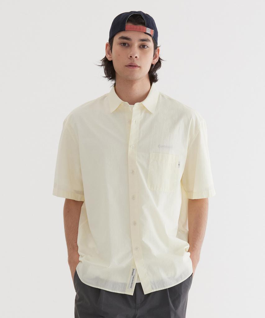 COVERNAT Tissue Modification Half Shirt Lemon