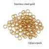200pcs 304 Stainless Steel Open Jump Rings Findings Multi Size  Silver Color Jump Rings For Necklace Earrings Jewelry Making