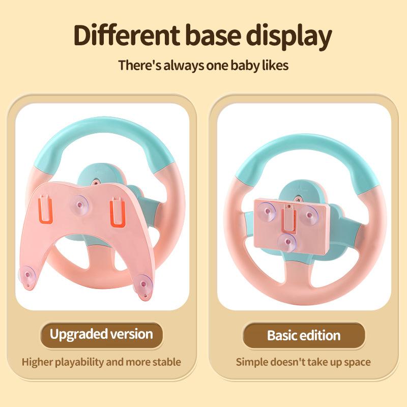 Children'S Multi-Function Simulation Steering Wheel With Music Light Co-Pilot Simulation Artifact Baby Early Education Toy