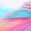 Children's Unicorn Mesh Headband Kids Accessory Hair Wear Hoop Colorful Lovely Headdress Fashion Party Hairwear