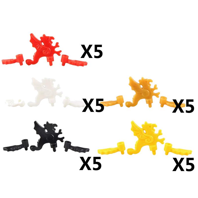 Medieval Military Castle Knight Shield Building Blocks Figures Accessory King Helmet Flags Shoulders Armor Feather Toy Gift T050