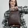 Erste Schicht pflanzlich gegerbtes Leder Rucksack, Große Kapazität Reise Leicht und Nische Leder Damen Tasche, Geschäftsreise Rucksack