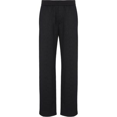 SS24 Logo Jacquard All Over Print Loose Straight Casual Pants Men Pants Black 6DZPLA-ZJNMZ-1200