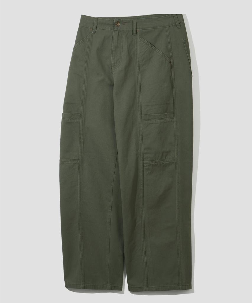 AGOD Side Cut Pocket Peachskin Cotton Pants [Light Khaki]