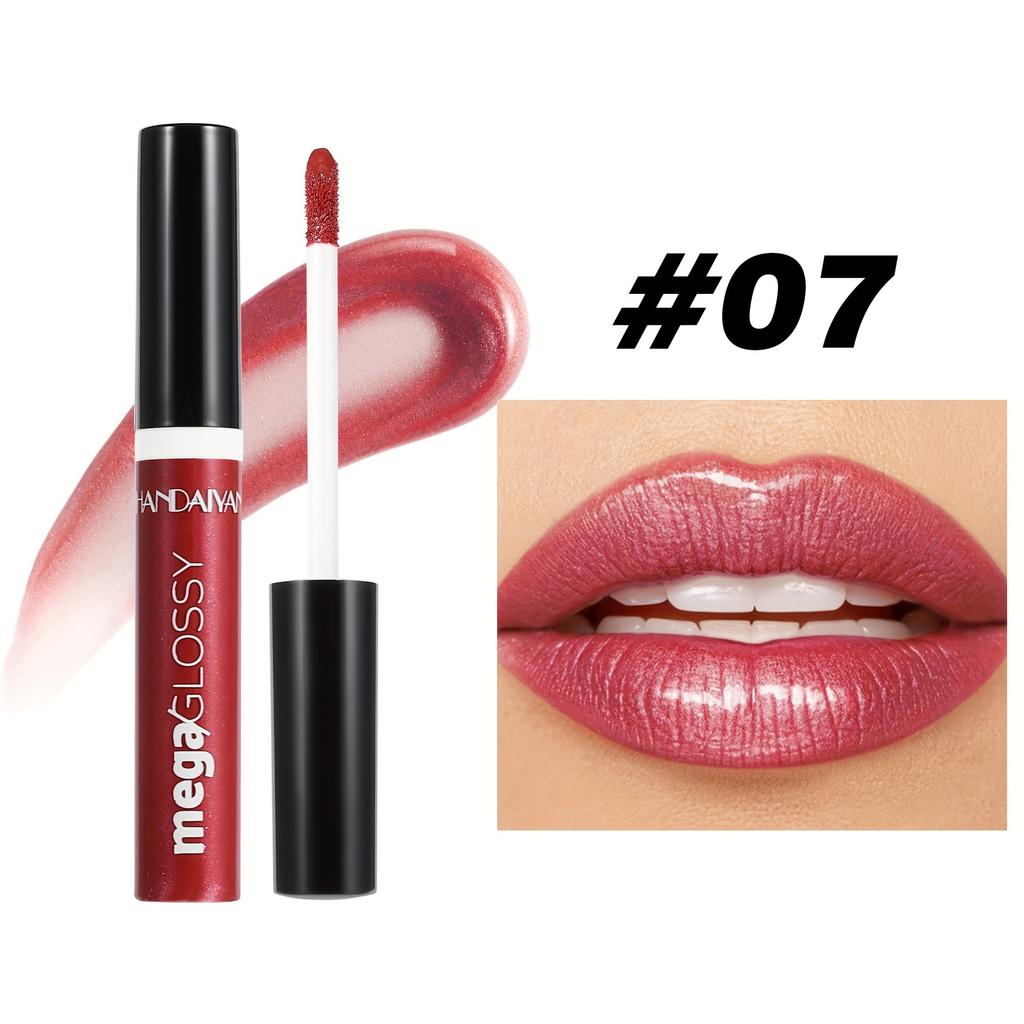 Lesk na rty Dlouhotrvající Hydratační Tekutá rtěnka Třpytivý finiš Glazura na rty Všestranné Odstíny bobulově červené a nude Lehký make-up na rty